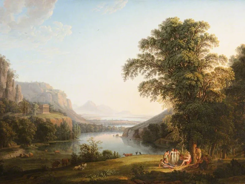1761-Ludwig Philipp Strack - Paesaggio classico